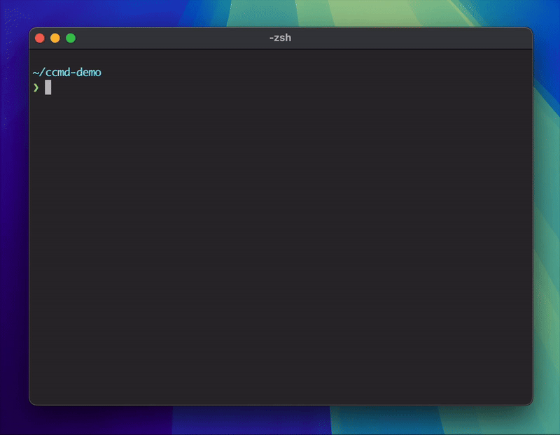 ccmd demo